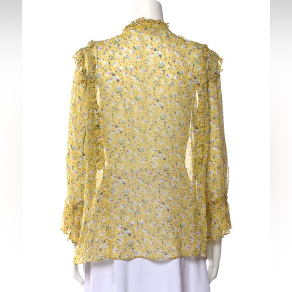 Zadig & Voltaire button up blouse with frills - Picture 2 of 3